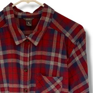 Eddie Bauer flannel - red